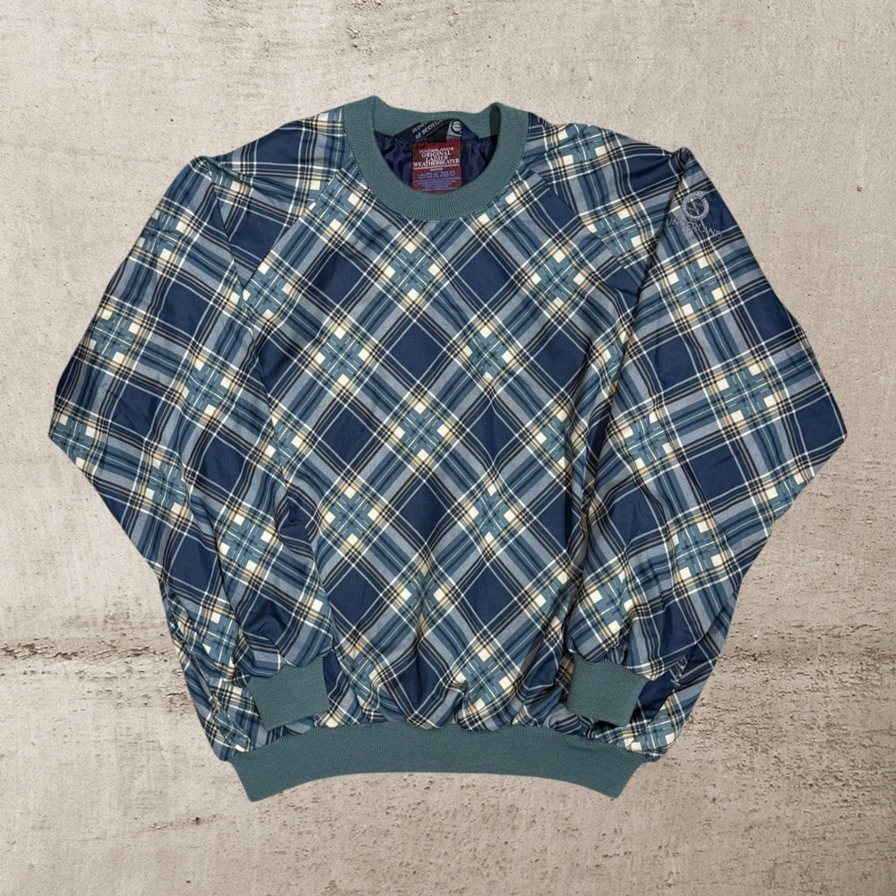 Sunderland of‎ Scotland Weatherbeater Women's XL Plaid Pullover Golf Outerwear
